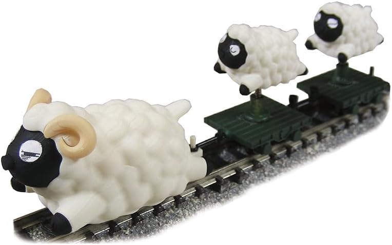 TGW JT-16 Baa-Iron/Sleeping Rail Mother Sheep with Black Face and Horns (Motorized) - BanzaiHobby