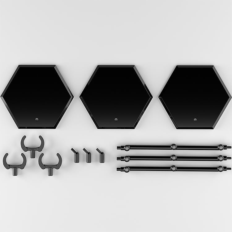 Good Smile Company The Simple Stand x3 Black (for Figures & Models) Hex Type - BanzaiHobby