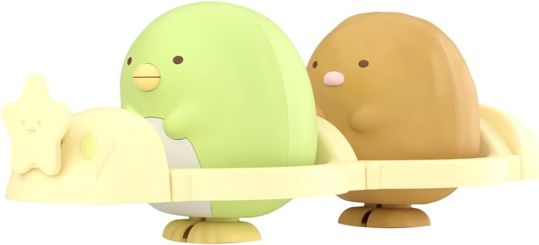 Aoshima RakuPla Sumikkogurashi SU-07 Penguin and Tonkatsu - BanzaiHobby
