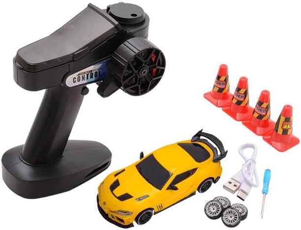 HiTEC SP4301-YL 1/43 RC Drift Car [Supra] Yellow - Hitec Banzai Hobby