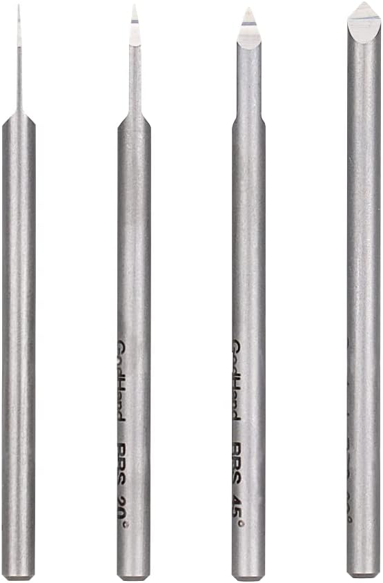 GodHand GH-BBS-05-90 Bit Blade Triangular Knife Set of 4 - BanzaiHobby