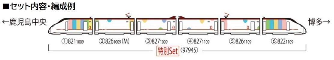 TOMIX Nゲージ 特別企画品 九州新幹線800 1000系 JR九州 WAKU WAKU SMILE 新幹線 セット 97945 鉄道模型 電車 - BanzaiHobby