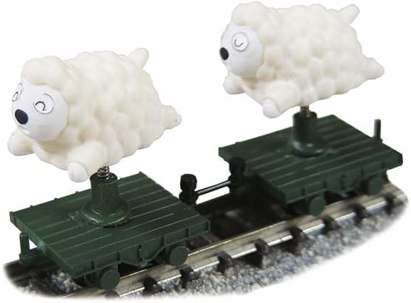 TGW JT-17 Baa-Iron/Sleeping Rail Sheep White Face with 2 Trolley - BanzaiHobby
