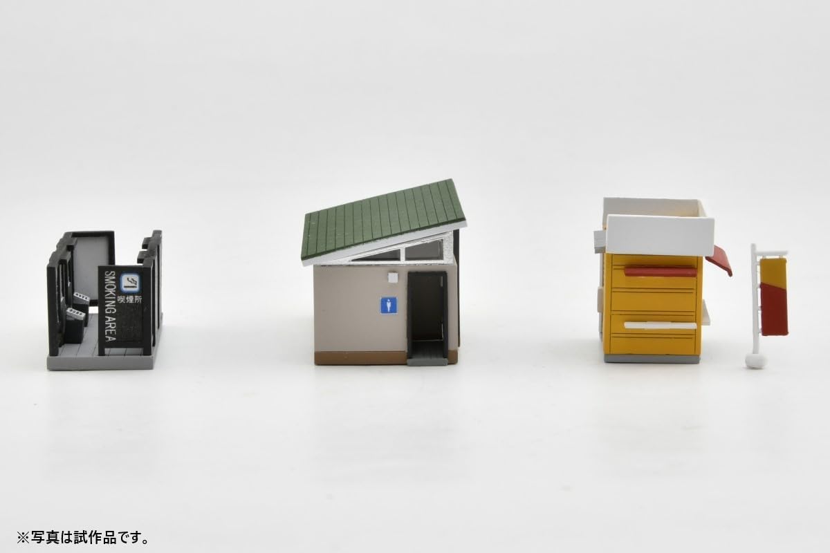 Accesorios de escena TOMYTEC, set de escena de estación 142, A, suministros para dioramas - BanzaiHobby