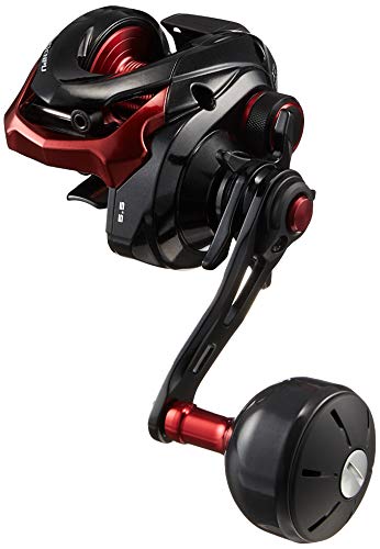 SHIMANO Boots-/Handwickelrolle Double Axis 20 Genpuu XT 201PG (Links) Egitoctopus Flunder Hairtail Schwarz, Rot – BanzaiHobby