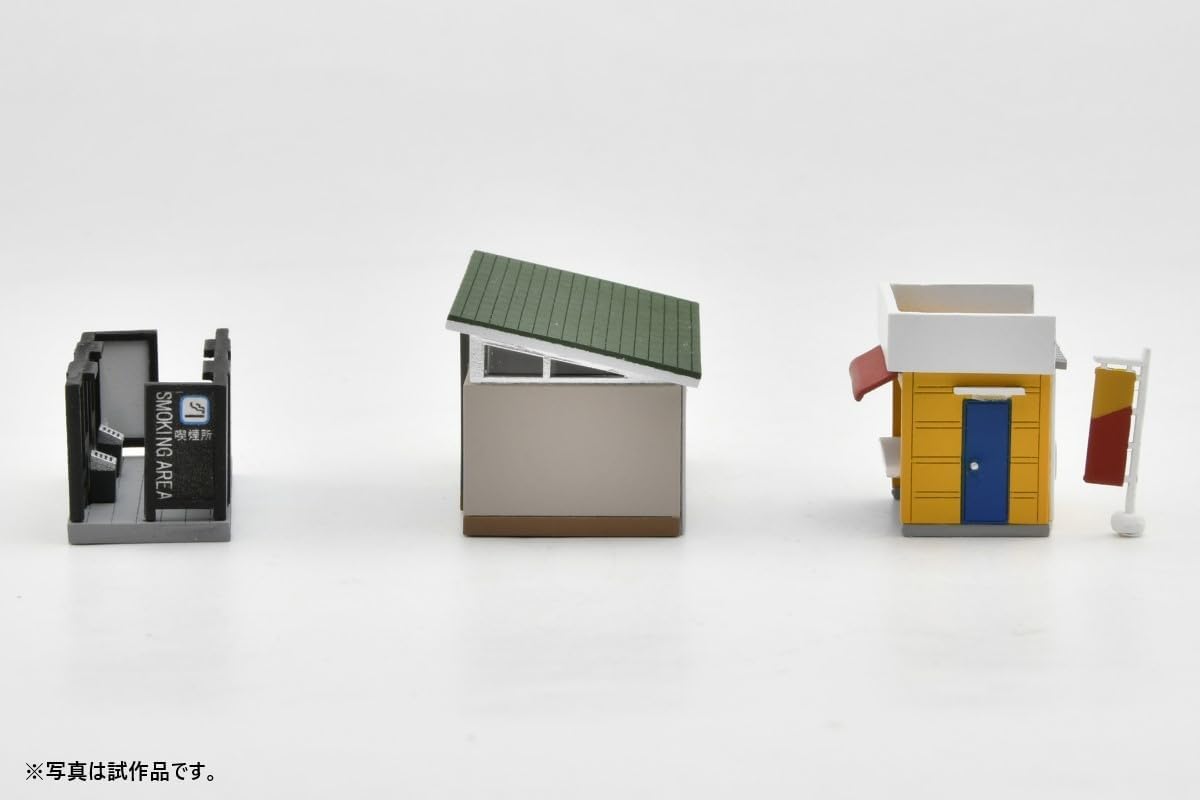 Accesorios de escena TOMYTEC, set de escena de estación 142, A, suministros para dioramas - BanzaiHobby