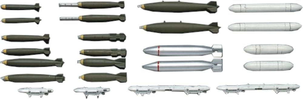 Hasegawa X72-01 1/72 Aircraft Weapons I US Bombs & Rocket Launchers - Hasegawa Banzai Hobby