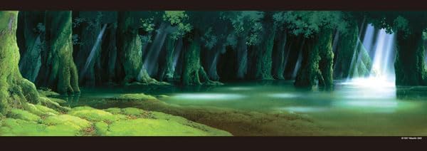 Ensky 352-203 Forest of the Deer God - Ghibli (Puzzle, 352 Pieces, 18.2 x 51.5 cm)