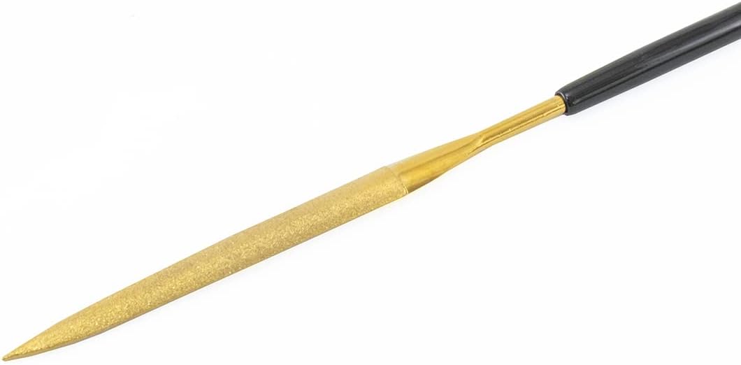 Mineshima I-200E Titanium Coated Diamond File #200 Rounded - BanzaiHobby