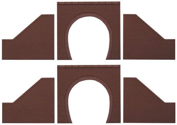 TGWNA-95 Tunnel Portal for Single Track (Brick Design Style) (Portal 2 Sheets Retaining Wall) (Right Left 2-pair) (Unassembled Kit) (N Gauge Layout Accessory Series) - BanzaiHobby