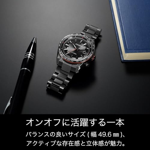 [Citizen] 腕時計 アテッサ 光発電エコ・ドライブ電波時計 防水 CB0286-61E メンズ ブラック - BanzaiHobby