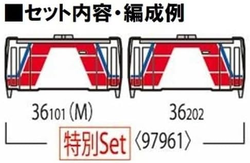 TOMIX 97961 N Gauge Special Edition Sanriku Railway 36 Series (Thank You Sanriku Railway 40th Anniversary) Set (2 Cars)