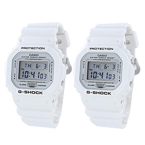 [カシオ]CASIO 収納BOX付 G-SHOCK Gショック ジーショック カシオ ペアウォッチ 同じサイズセット シェア デジタル ホワイト 20気圧防水 海外モデル DW-5600MW-7DW-5600MW-7 腕時計 [並行輸入品]