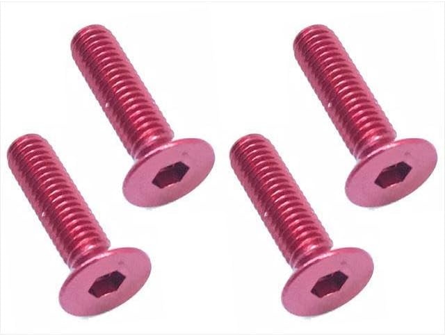 Square SAX-312R 3x12 Hex Countersunk Screw (Red/6pcs)