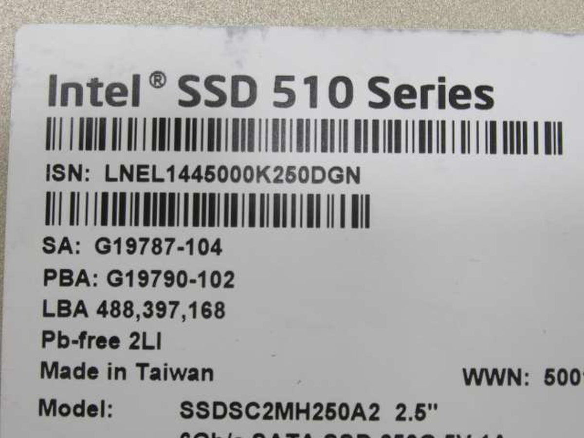 INTEL Internal SSD 250GB SSDSC2MH250A2 - Banzai Thrifting | BanzaiHobby