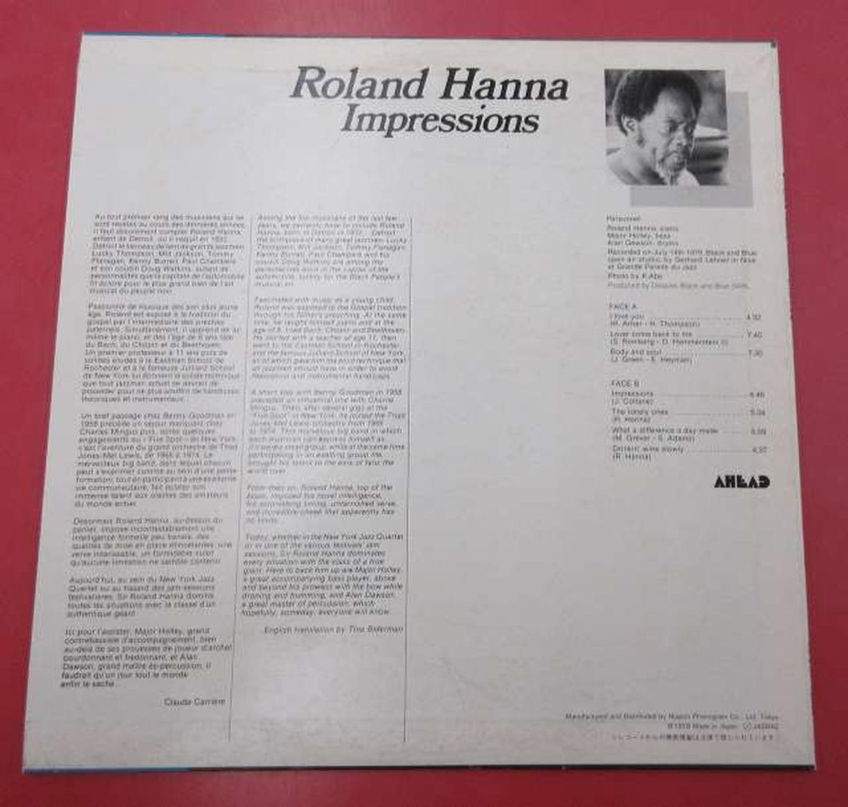 BLACK & BLUE Impressions/Roland Hanna IMPRESSIONS