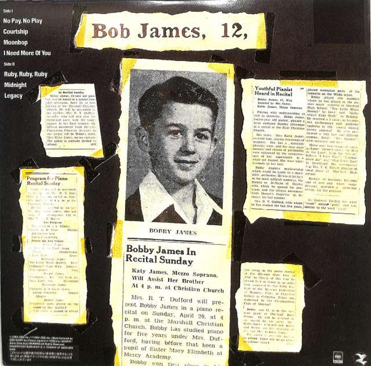 CBS Sony Bob James "12" 28AP2945