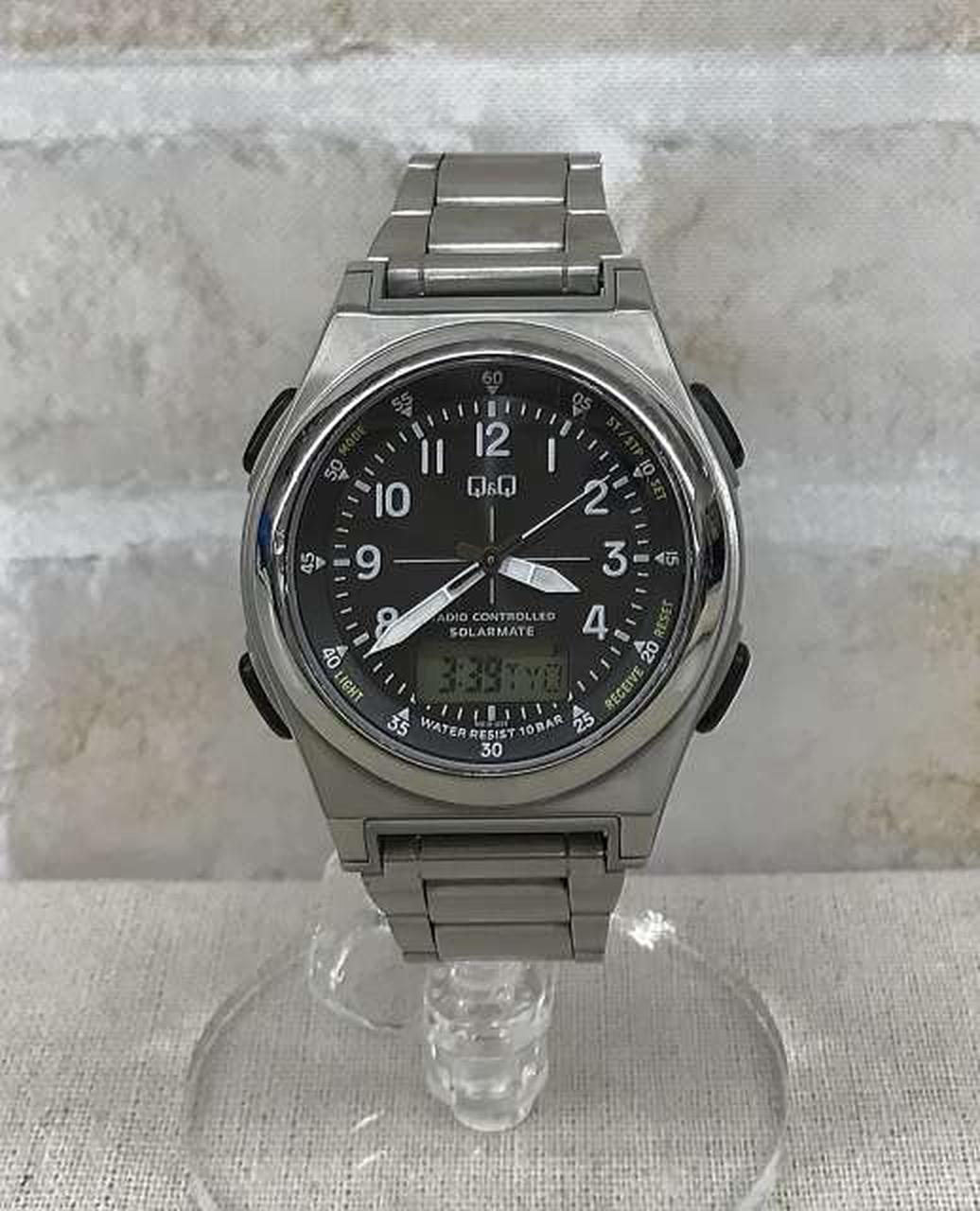 CITIZEN Q&Q Solar Radio-Controlled Wristwatch MD10-205 UP08