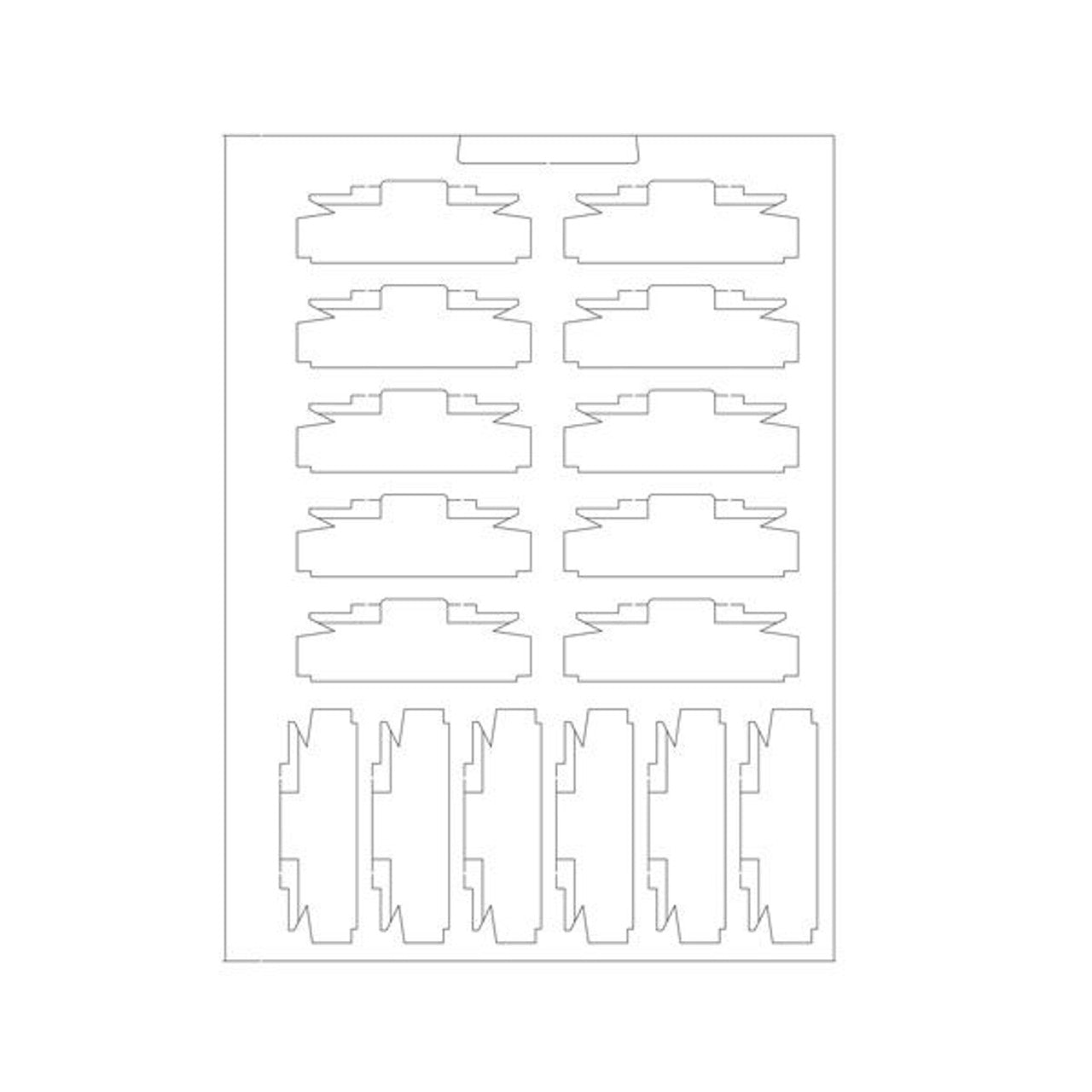 Tomix 6203 N Scale Vehicle Case for 16 Cars (Taki 1900/29300 Size)