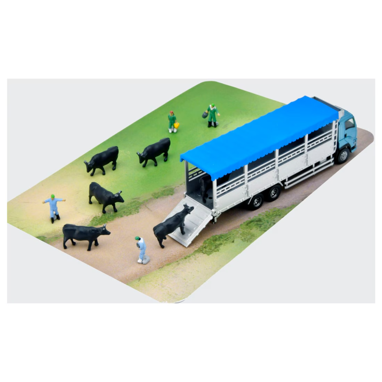 TOMYTEC Truck Collection Livestock Transport Vehicle Set A, Livestock Farming - BanzaiHobby