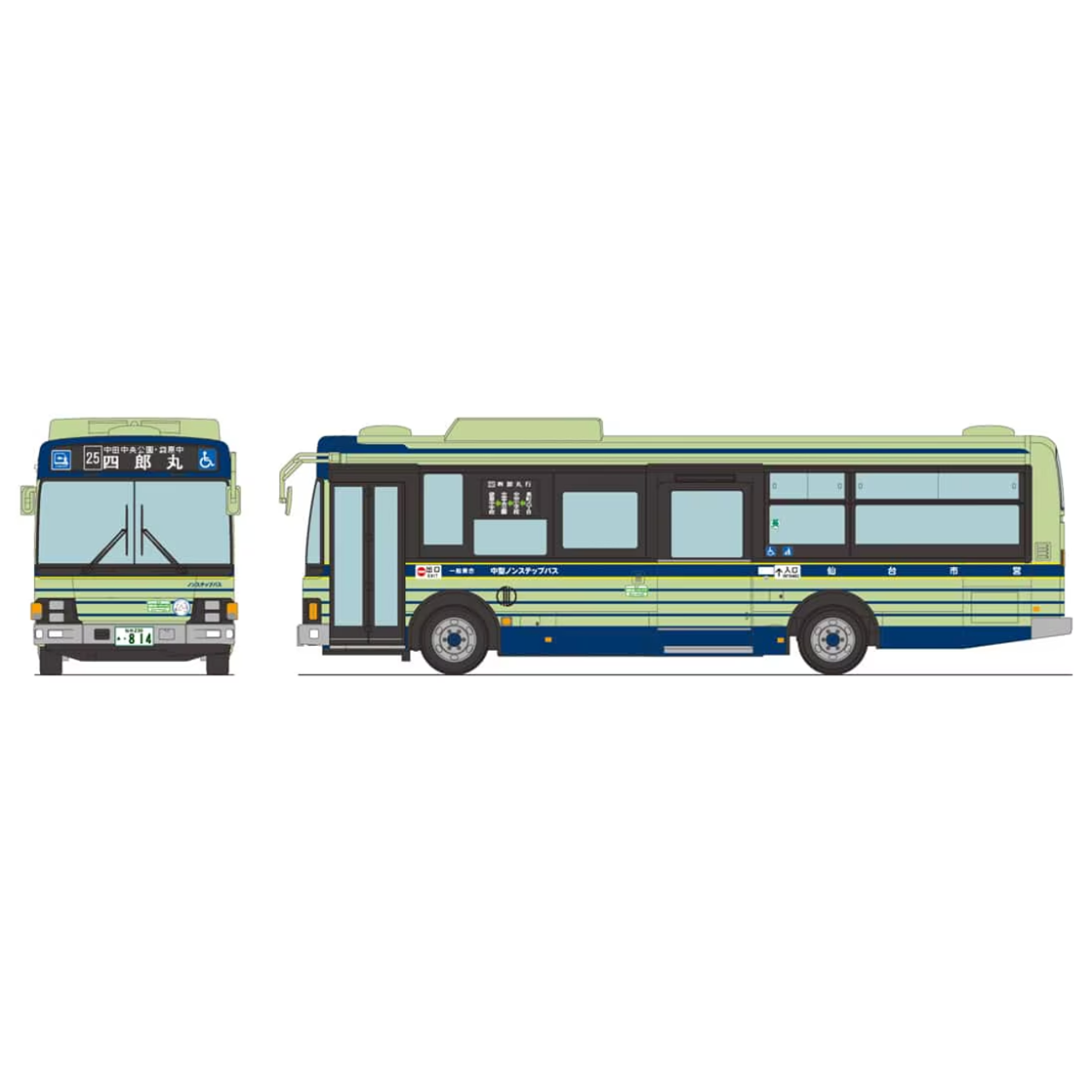 TOMYTEC JH054 National Bus 80 <JH054> Sendai City Transportation Bureau - BanzaiHobby
