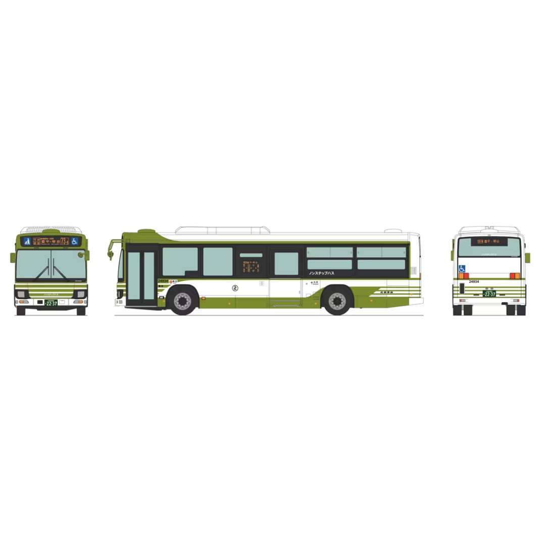 TOMYTEC JH003-2 National Bus Collection 80 Hiroshima Electric Railway - BanzaiHobby