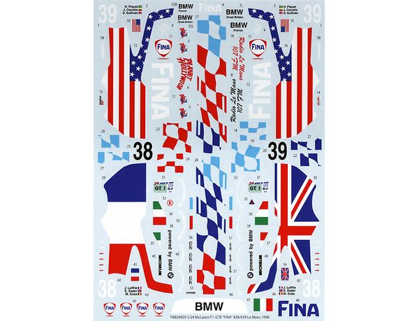 Tabu Design 24059 1/24 McLaren F1 GTR "FINA" - BanzaiHobby
