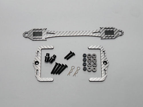 Juego de portapilas R31World R31W193 (L) Carbono plateado - BanzaiHobby