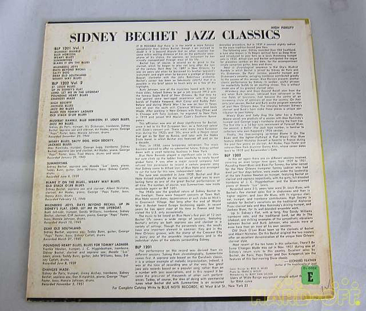 Blue Note JAZZ/fusion BLP 1201