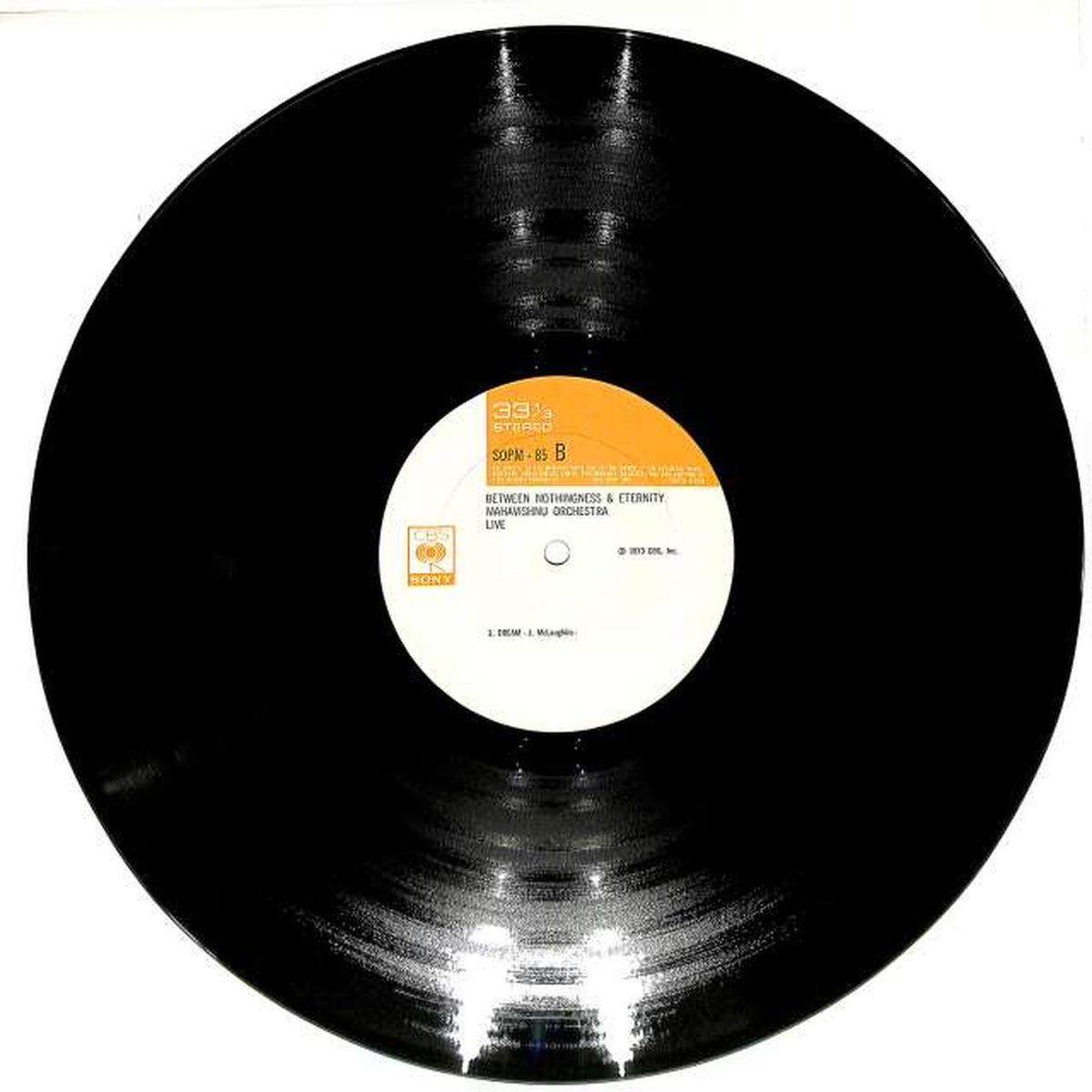 CBS Sony Mahavishnu Orchestra 'Flight from Nothingness' SOPM85