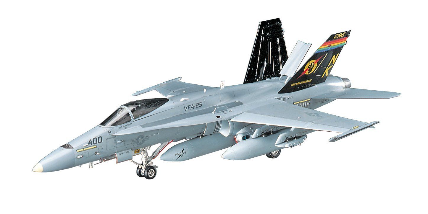 Hasegawa PT50 F/A-18A/C Hornet USN/MC Fighter/Attacker Aircraft 1/48 - BanzaiHobby