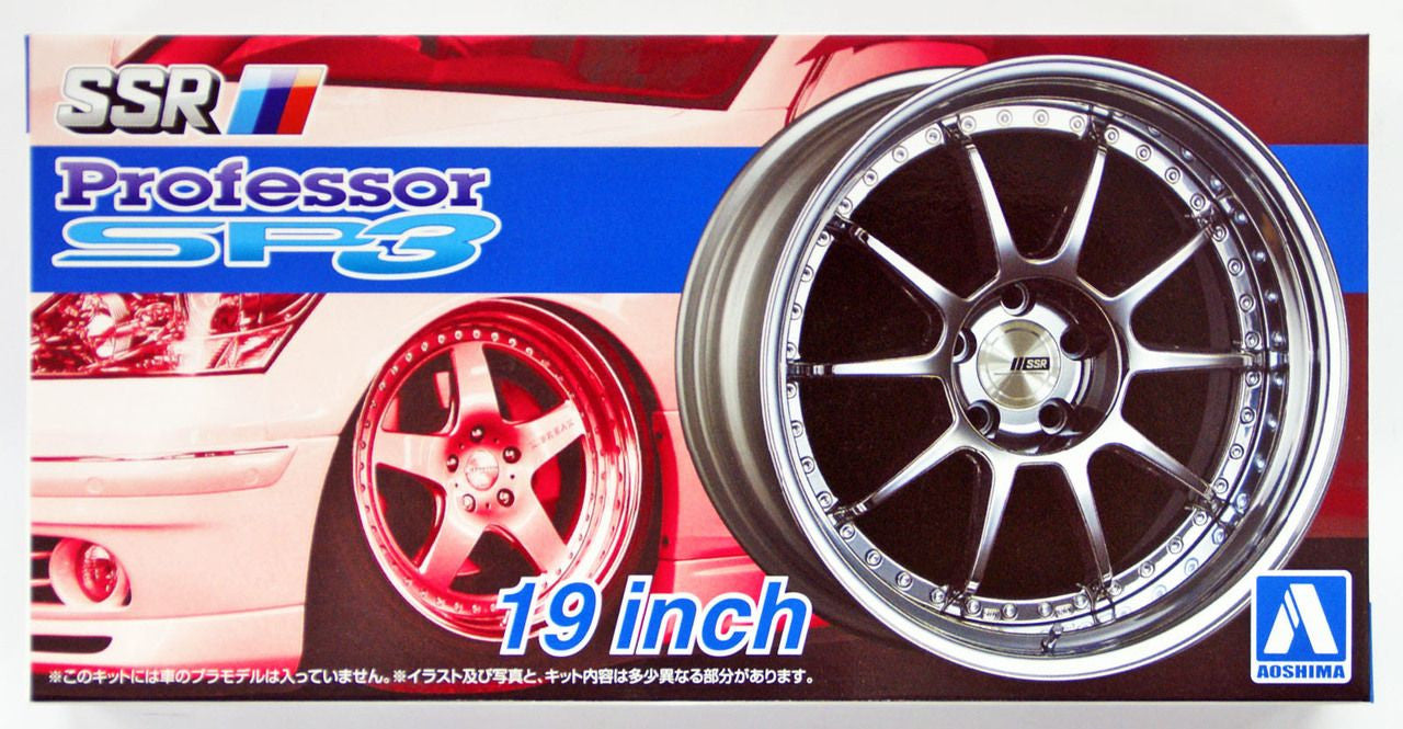 AOSHIMA - AOSHIMA MAJESTA  ホイール、SSR付 Aoshima 1/24 The Tuned Parts No.15 SSR Professor SP3 19 Inch