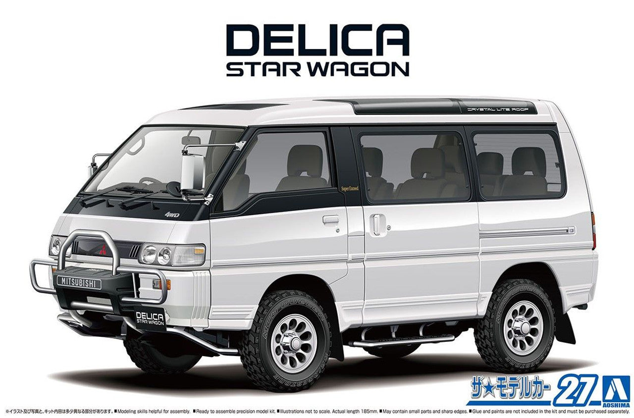 Aoshima 1/24 The Model Car Series No.27 Mitsubishi P35W Delica Star Wagon '91 - BanzaiHobby