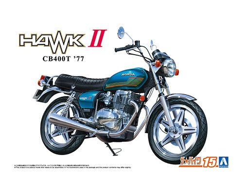 Aoshima 1/12 The Bike No.15 Honda CB400T HAWK-II '77