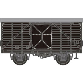 TGW 14081 N Gauge Wooden Freight Car Covered Wagon WA1 Type (with Steel Doors) - TGW (Tsugawa Yokou) Banzai Hobby
