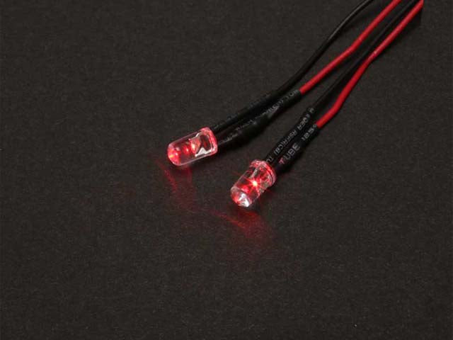 ABC Hobby 62683 Red LED 5mm 2 pieces