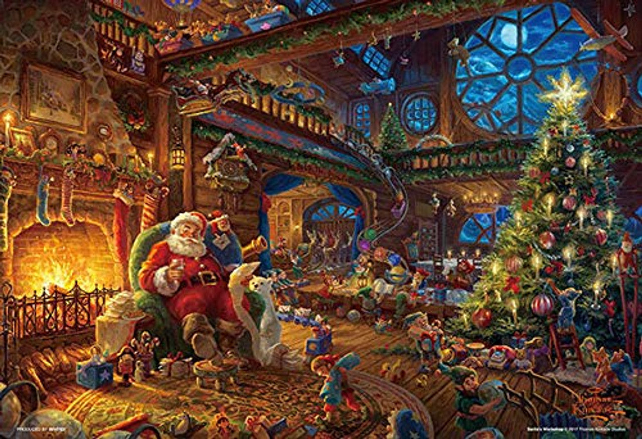 Beverly ９３－１４０Thomas Kinkade Santa's Workshop Puzzle