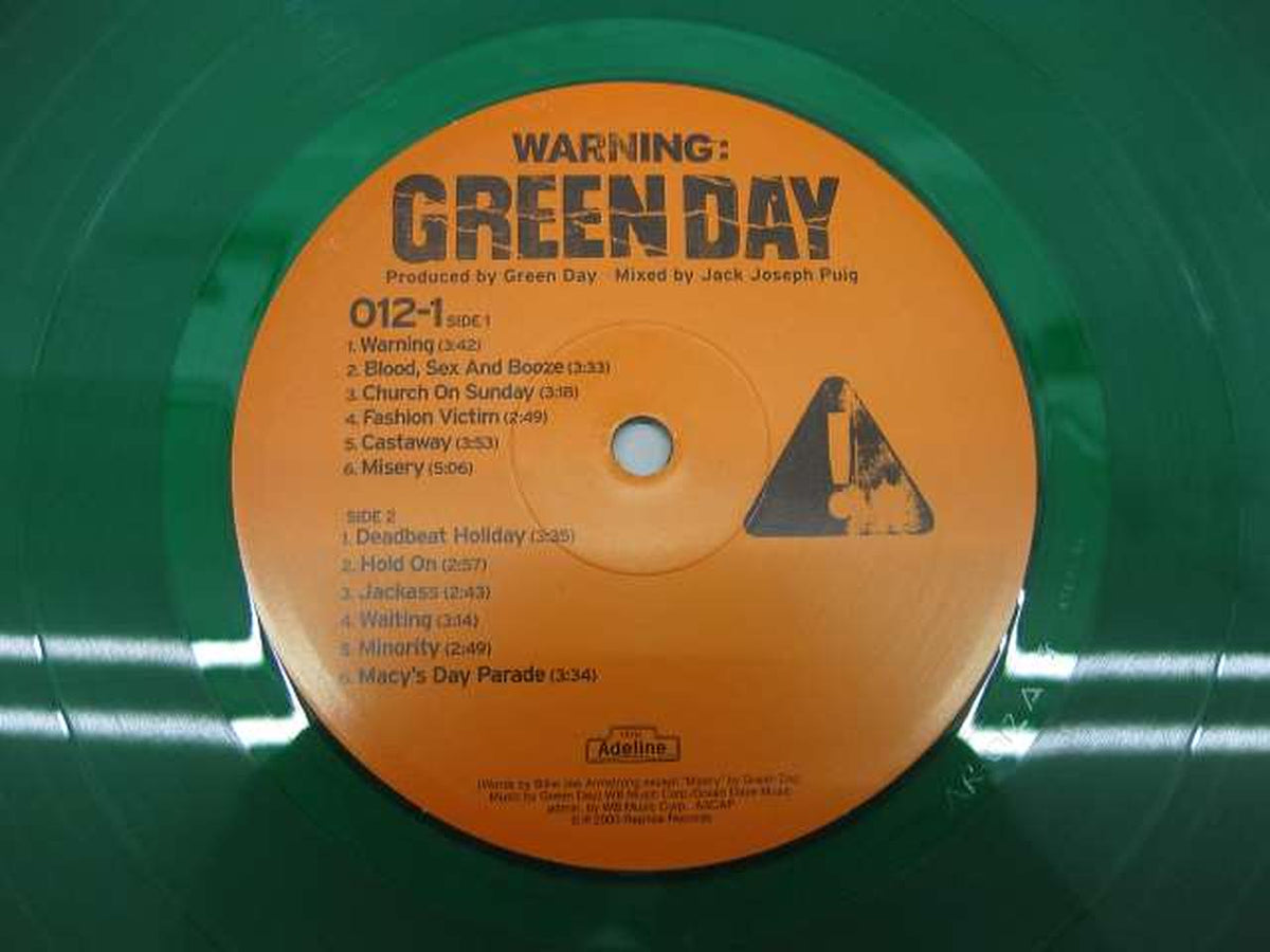 ADELINE RECORDS GREEN DAY / WARNING GREEN DAY / WARNING
