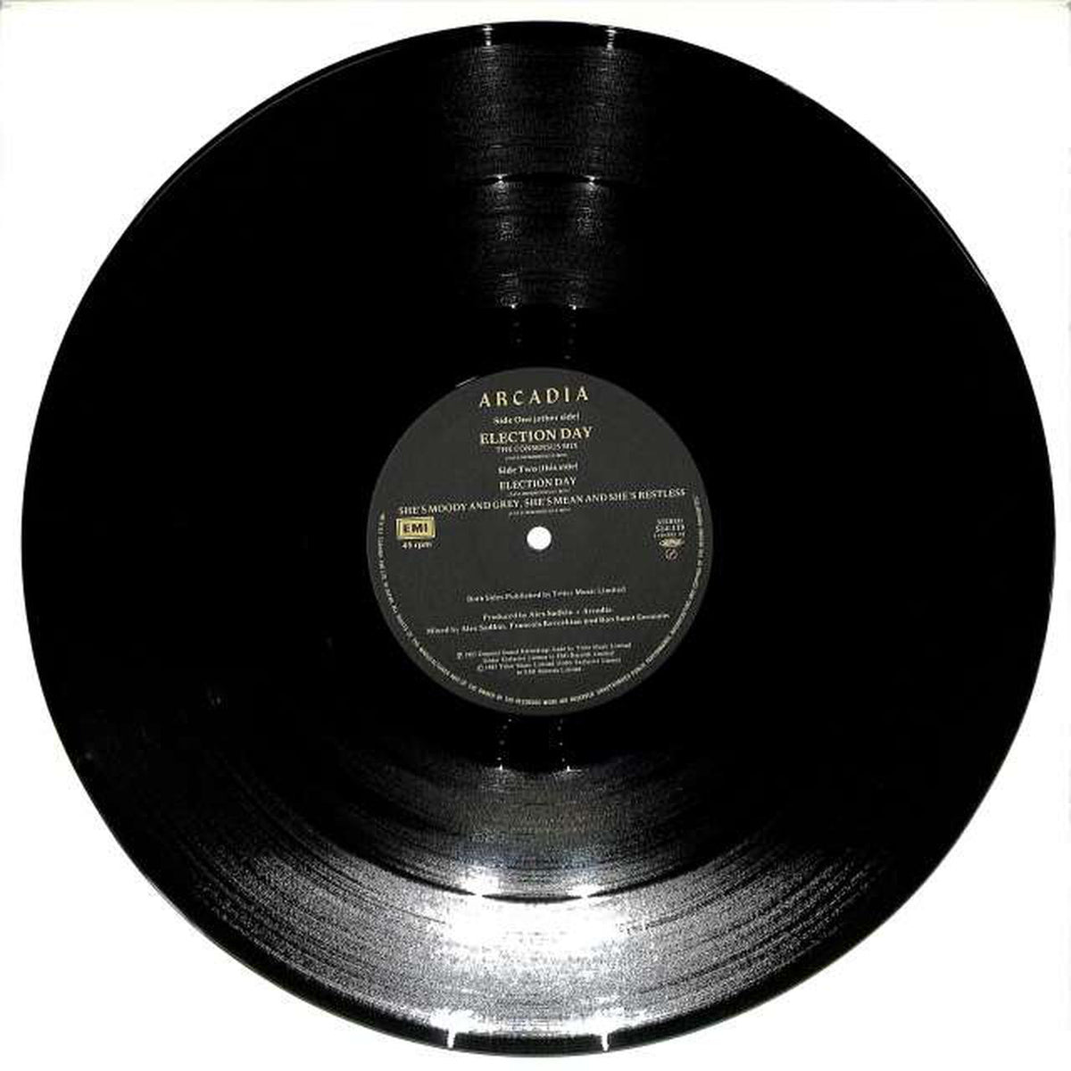 Toshiba EMI Arcadia 'Election Day' S14-119 45R. P.M