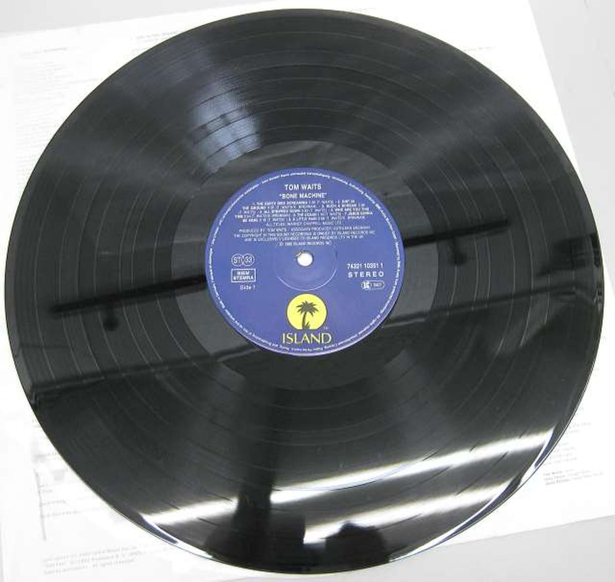 Island Records TOM WAITS / BONE MACHINE TOM WAITS / BONE MACHINE