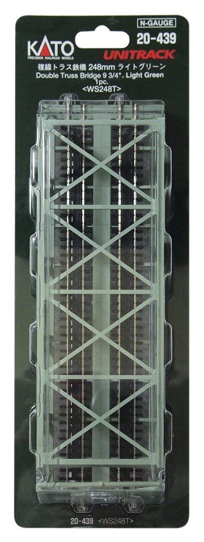 KATO 20-439 248mm 9-3/4" Truss Bridge, Lt Green - BanzaiHobby