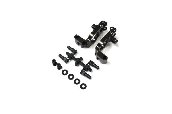 Kyosho IGW061 Al Front Hub Carrier Set(L,R/4__Gunmetal - BanzaiHobby