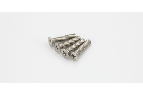 Kyosho 1-S34020T Flat Head Screw(Titanium/M4x20/4pcs) - BanzaiHobby