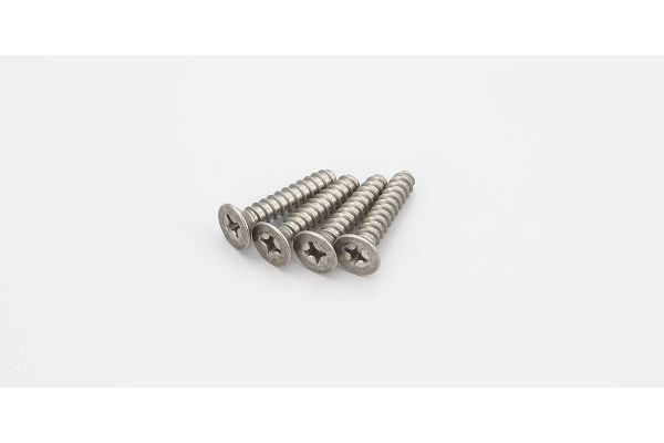 Kyosho 1-S34020TPT TP Flat Head Screw(Titanium/M4x20/4pcs) - BanzaiHobby