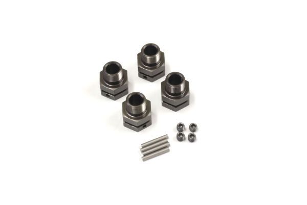 Kyosho IFW327GM Wheel Hub(M/ST-R/Gunmetal/4pcs) - BanzaiHobby