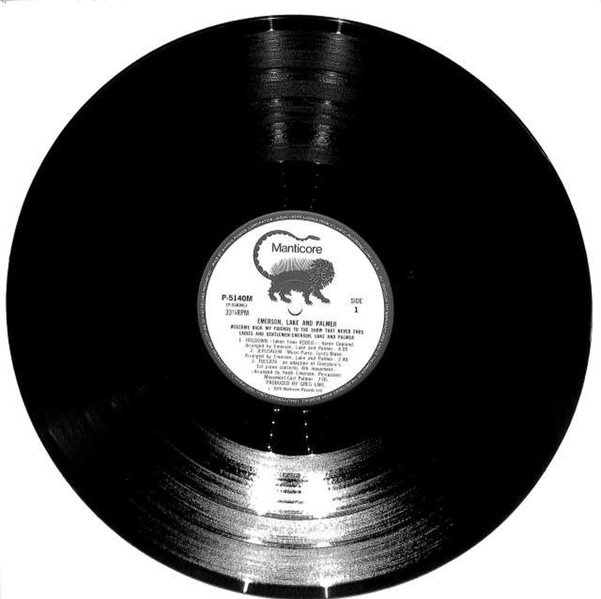 Warner Pioneer Emerson Lake & Palmer 'Ladies & Gentlemen' P-5140~2M