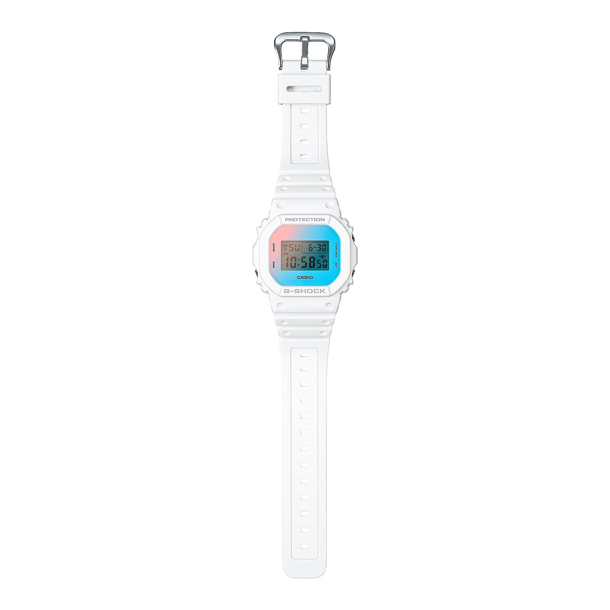 カシオ G-Shock ビーチタイムラプス ホワイトデジタルウォッチ DW-5600TL-7