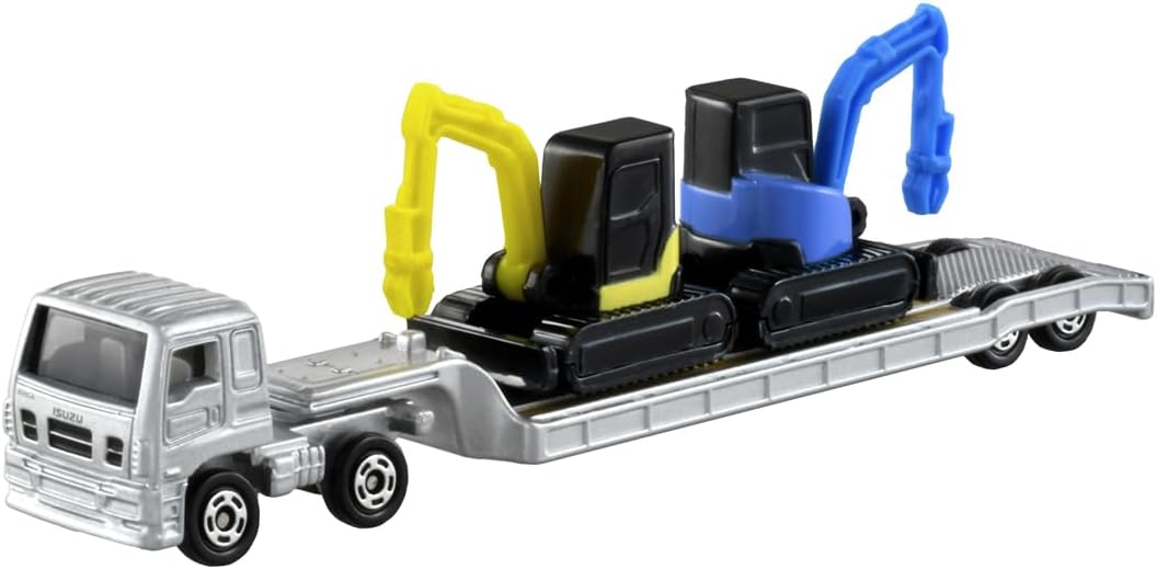 Tomica Long 142 Isuzu Giga Heavy Construction Machinery Transporter - BanzaiHobby
