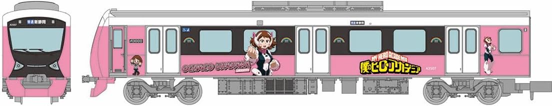 TOMYTEC 332114 Railway Collection My Hero Academia x Shizuoka Railway Ochako Uraraka