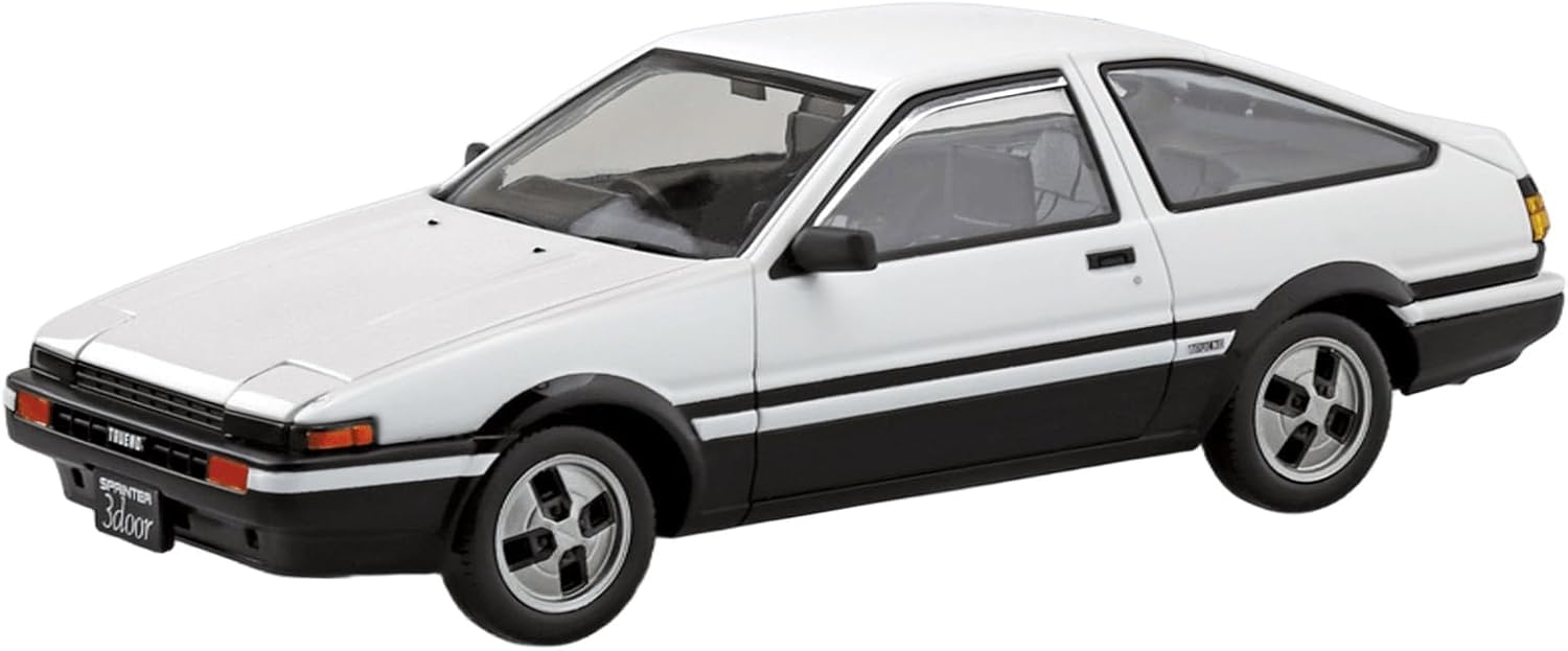 Aoshima 1/32 RakuPla Snap Kit No.11-WB Toyota Sprinter Trueno Hi-Tech Two-Tone - BanzaiHobby